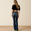 R.E.A.L. Mid Rise Stretch Entwined Festival Boot Cut Jean|10025286