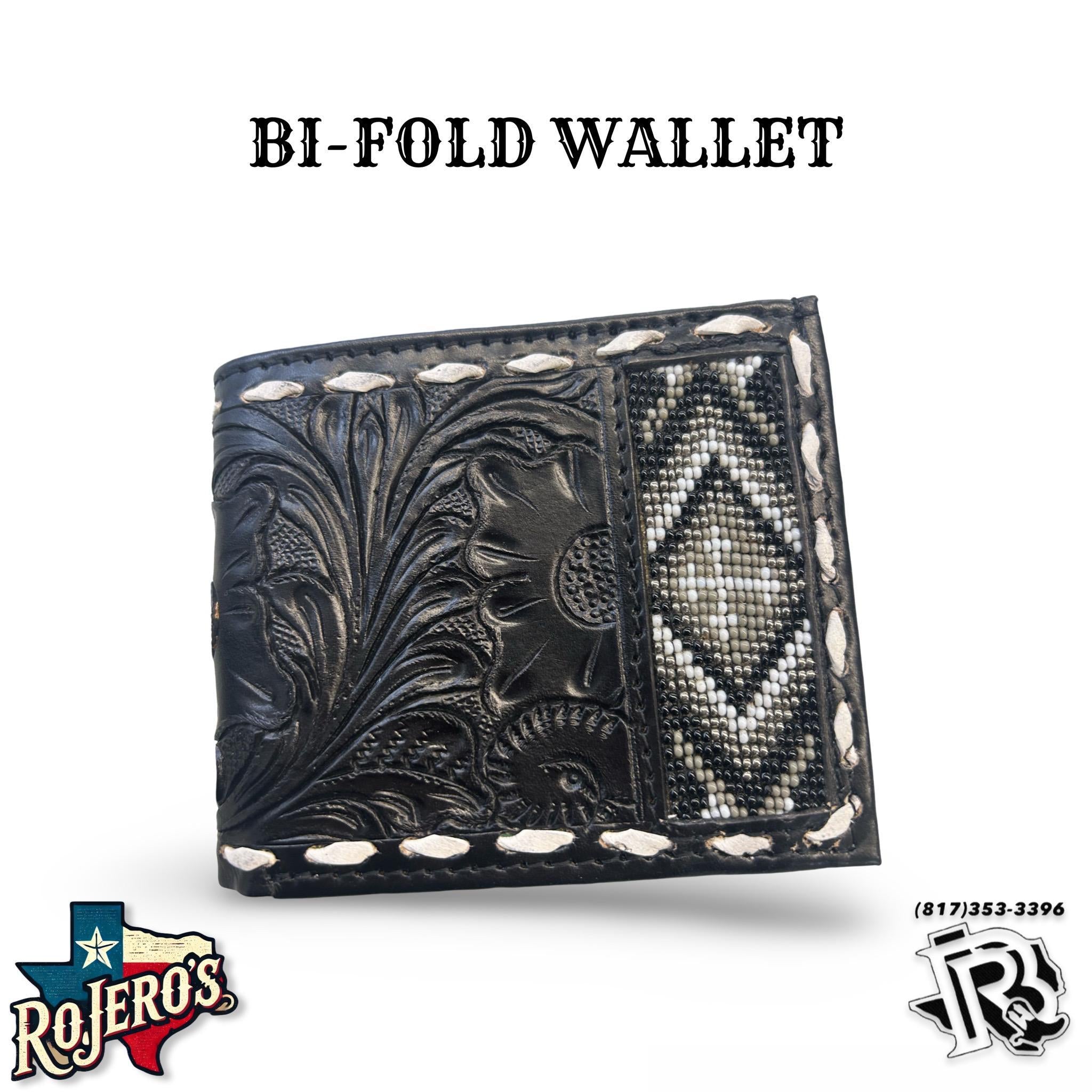 “ CROSS “ | IRON SPUR ™️ WESTERN CO BI-FOLD WESTERN WALLET HANDMADE