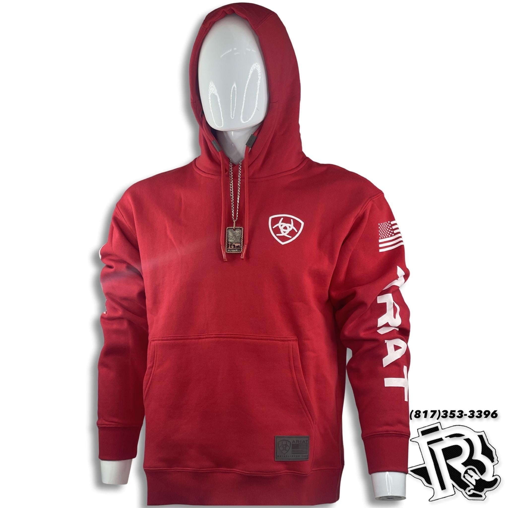 ARIAT JACKET | RED HOODIE MEN WESTERN 10037267