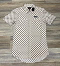 MEN’S ROCK & ROLL TAN GEO PRINT SNAP SHORT SLEEVE SHIRT |BMN3S06478