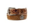 MENS NOCONA 1 1/2 SCRL BELT CALF HAIR BROWN | N210009302