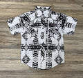 BOY’S ROCK & ROLL BLACK PRINT SHORT SLEEVE SHIRT | BBN3S06477