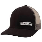 Ariat Men's Black Offset Patch Cap |A300000501