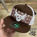 “ JOEY “ | LOST CALF CAP AZTEC BROWN BULL HEAD