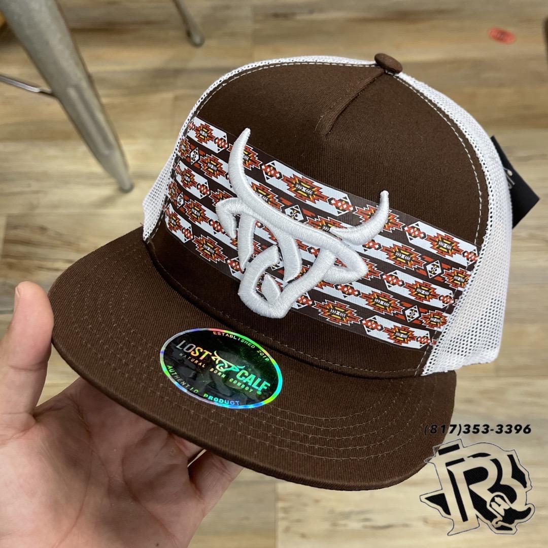 “ JOEY “ | LOST CALF CAP AZTEC BROWN BULL HEAD