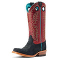 Women’s futurity boon western boot black roughtout / crimson|10044402
