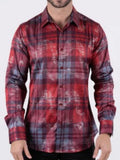 ‘’LEO’’  MENS PLATINI RED SHIRT