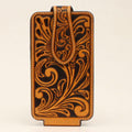 ARIAT CELL CASE LG FLORAL EMBOSSED NATURAL COLOR A0602148