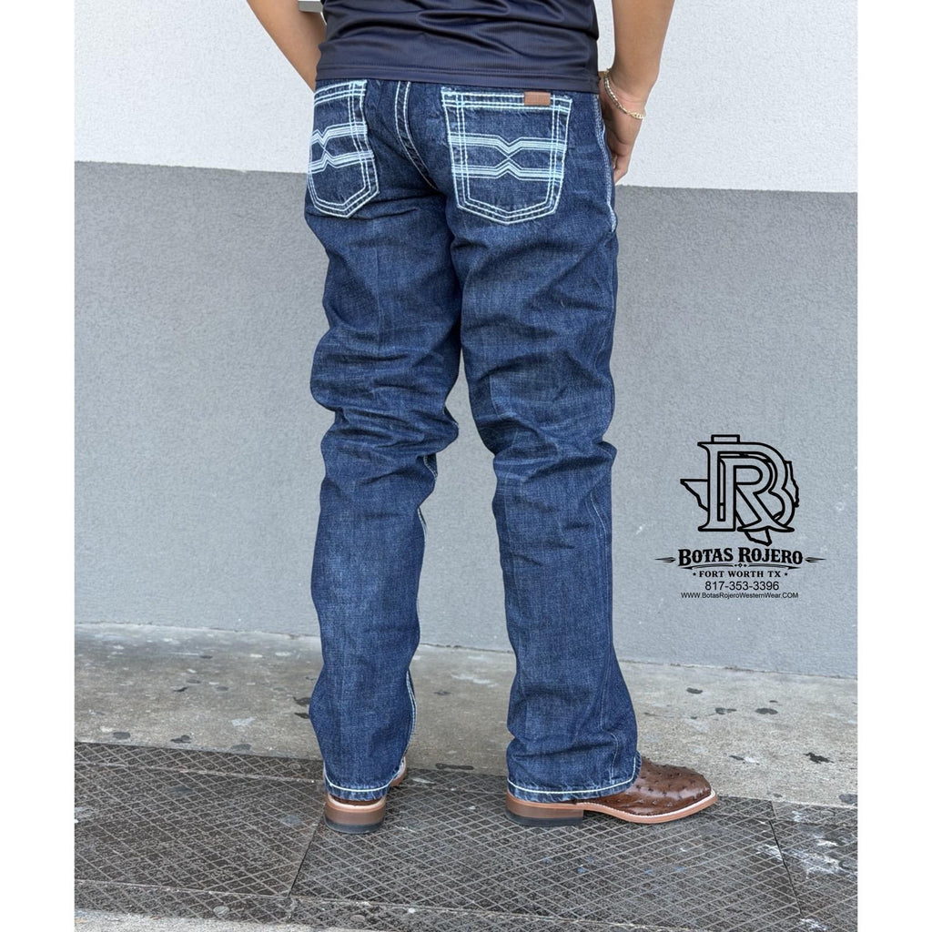 04 | BOOTCUT IRON SPUR DARK BLUE WESTERN MEN JEAN