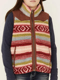 GIRLS CRUEL SHERPA VEST MULTI (CWV8410002)