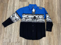 KID'S PANHANDLE BUTTON UP ROYAL (C0S3055)