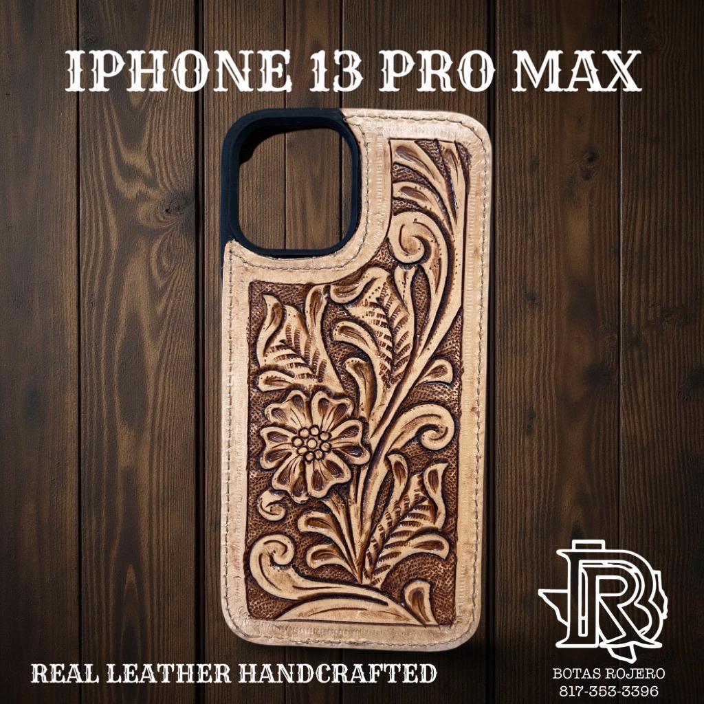 “ ANDERSON “ | IPHONE 13 PRO MAX TOOLED LEATHER CASE LIGHT BROWN