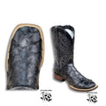 “ Max “ | MEN WESTERN BOOT FISH BLACK BOOT SQUARE TOE