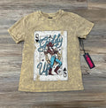 WOMEN ROCK & ROLL KHAKI GRAPHIC TEE | BW21T06451