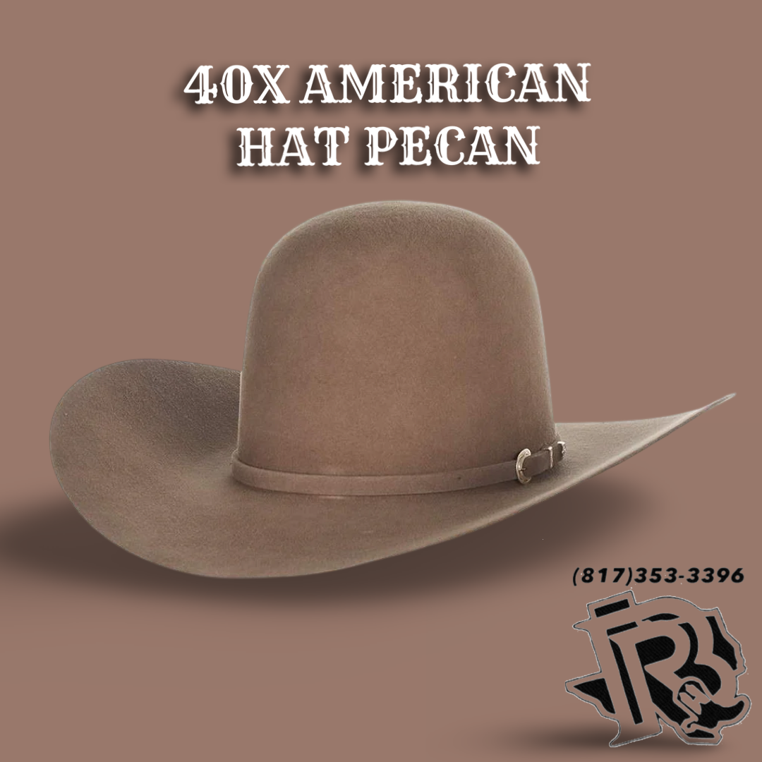 40X PECAN | AMERICAN HAT COWBOY FELT HAT