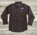 CINCH BOY’S LONG SLEEVE SOLID BROWN SHIRT | MTW7060408