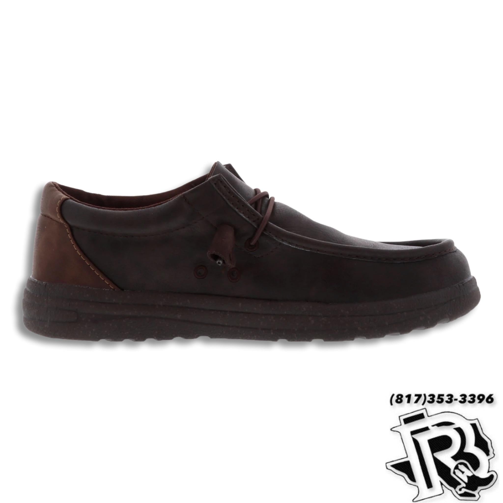 “ PAUL “ | MEN WAXED CHOCOLATE CASUAL CANVAS SHOE