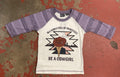 GIRLS RAGLAN TEE WHITE CINCH |CTK3530028