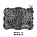 “ Rodeo Silver “ | MEN WESTERN BELT BUCKLE SQUARE