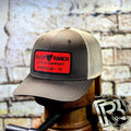 CATTLE COMPANY CAP BROWN & TAN MESH PRECURVED