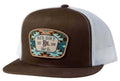 Red Dirt Mens Aztec Jango Flat Cap Brown |RDHC458