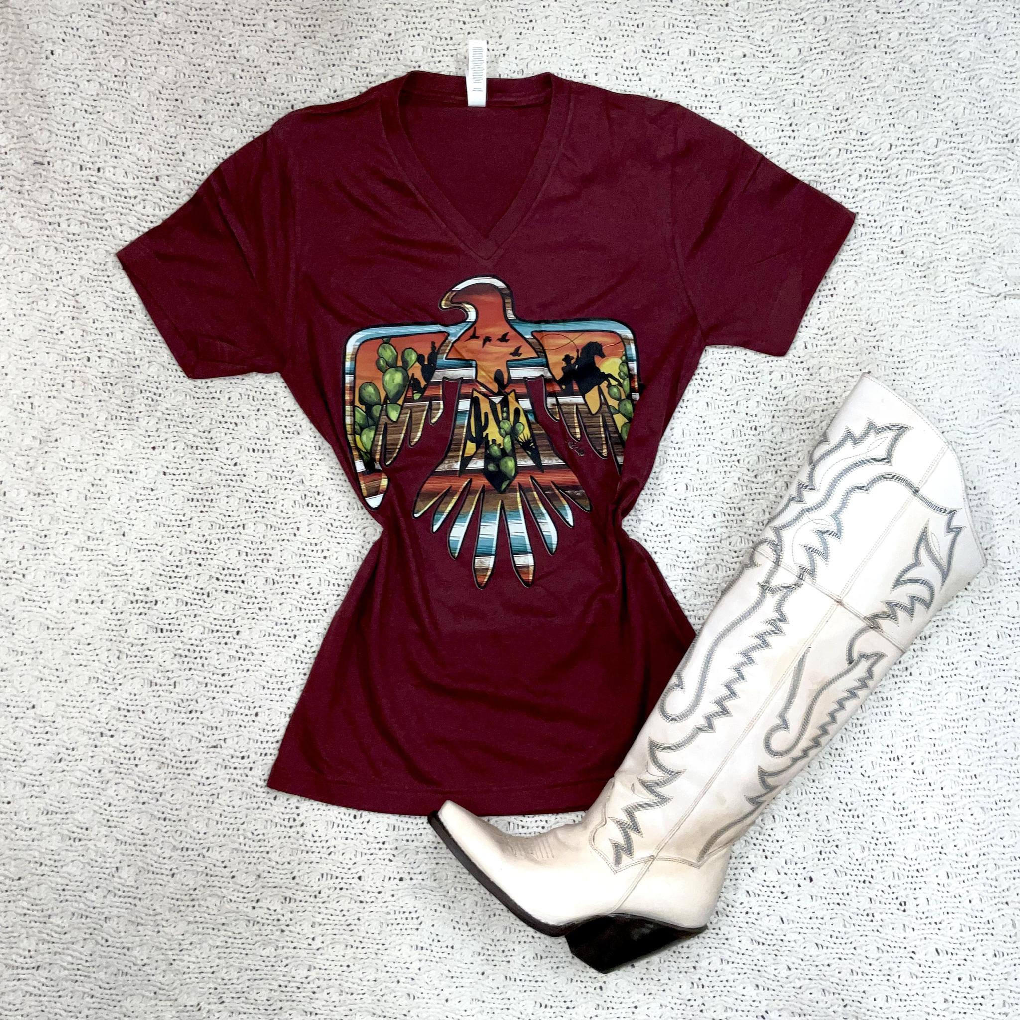 "Thunderbird " Maroon T Shirt