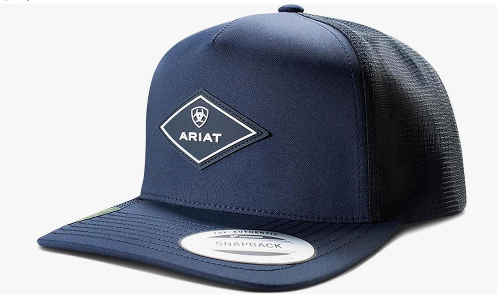 ARIAT Men's Rubber Diamond Patch Cap Navy |A300094903