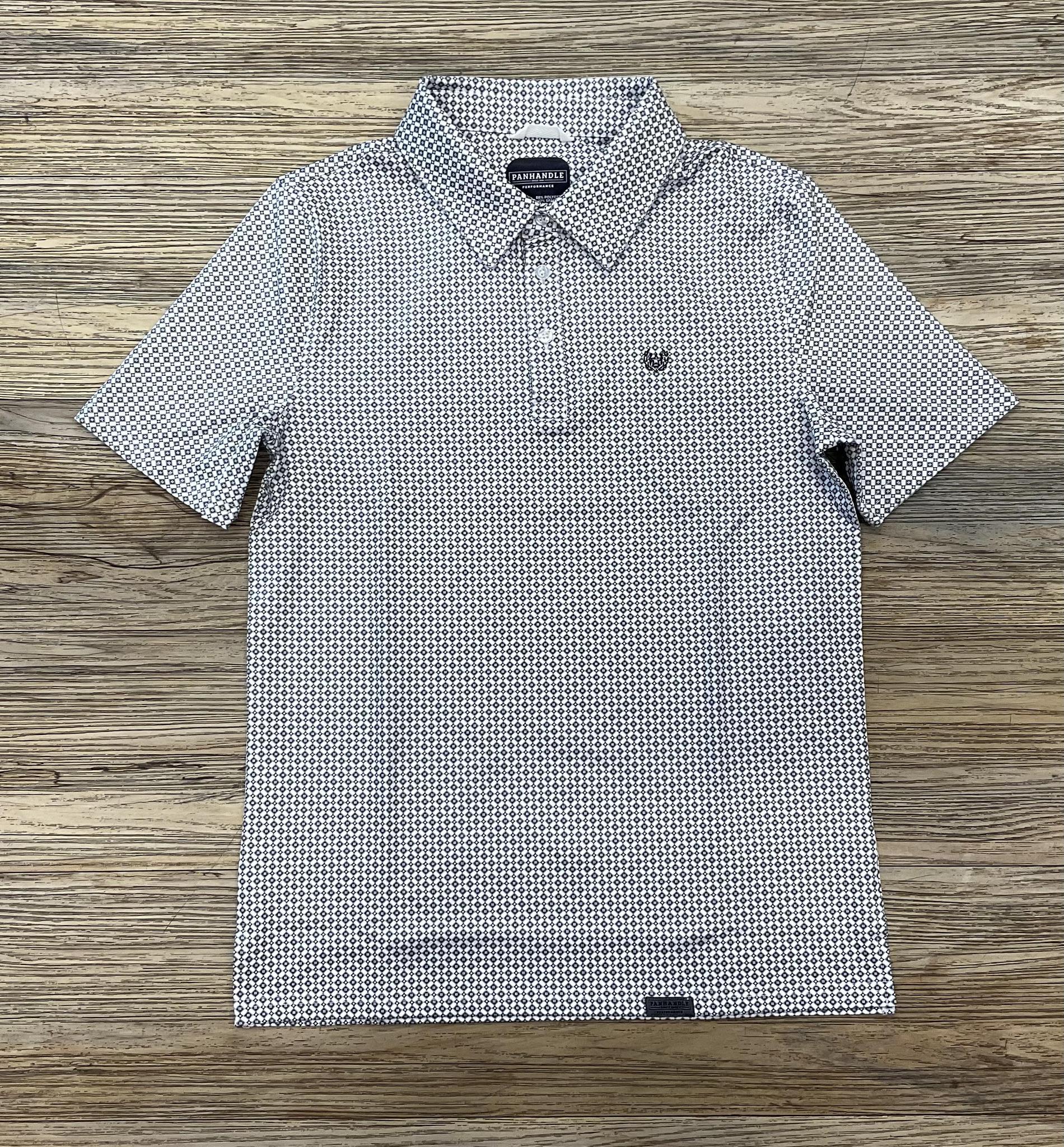 ‘’ANDEL’’ MENS ROCK & ROLL WHITE POLO | TM51T04276