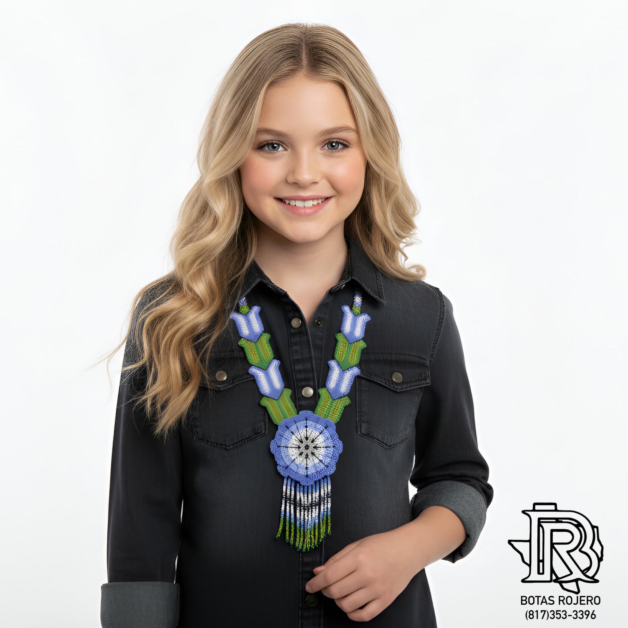 Women’s Beaded long western necklace