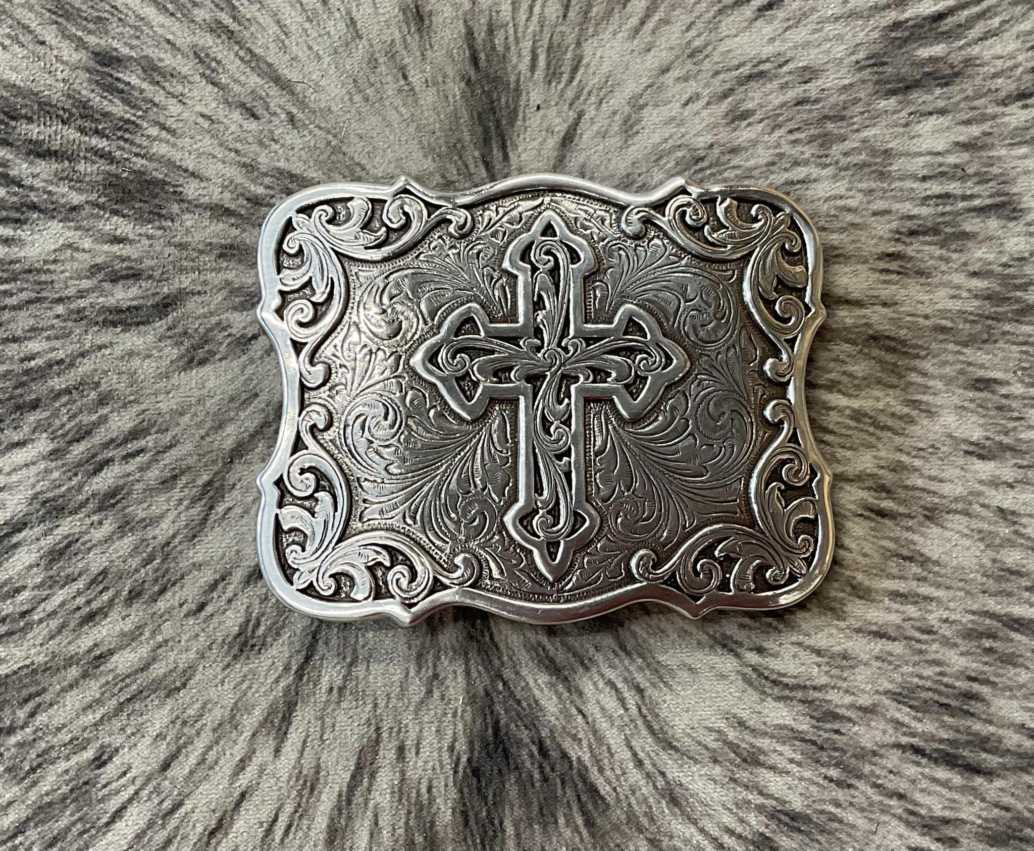 MENS SQUARE CROSS BUCKLE | 37907