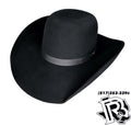 KIDS WOOL COWBOY HATS | BLACK WITH BLACK HAT BAND