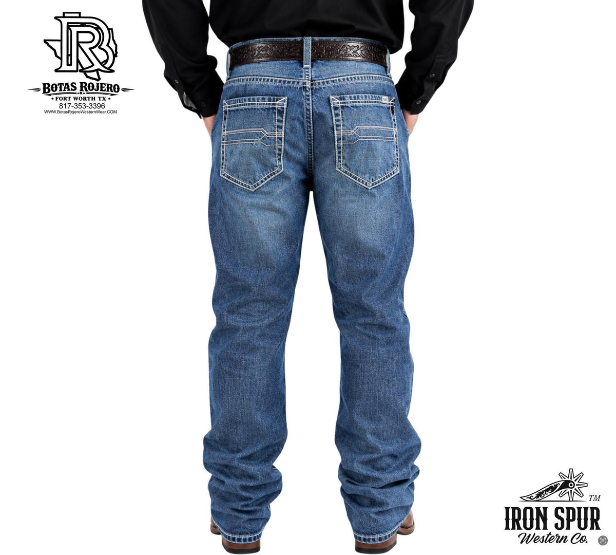 01 | STRAIGHT | LIGHT BLUE | IRON SPUR | MEN WESTERN JEANS