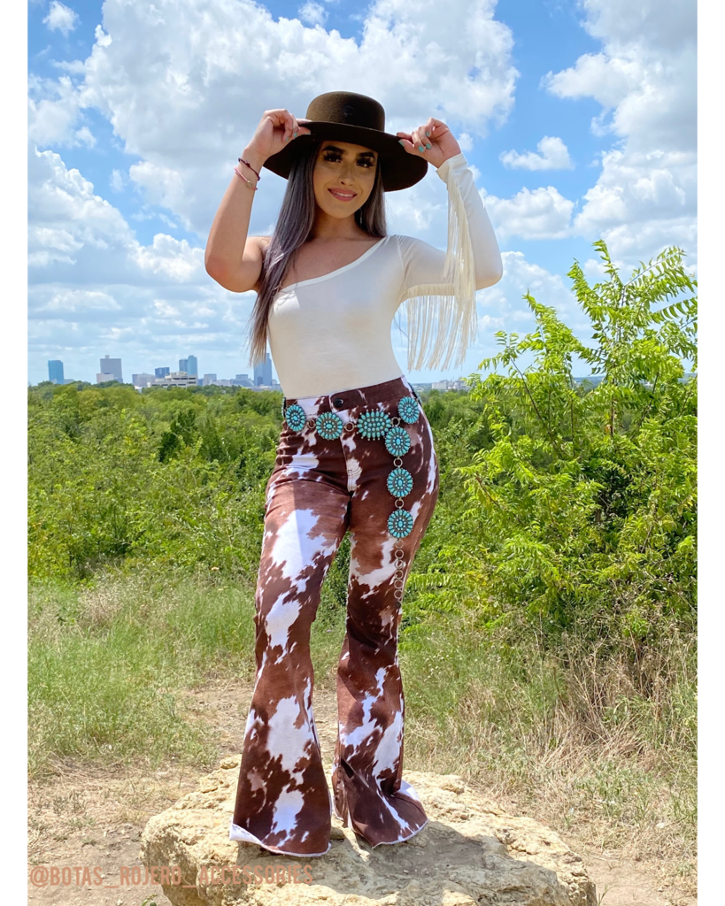 Cow Print Bell bottoms