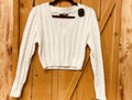 LIAA  WHITE KNITTED SWEATER