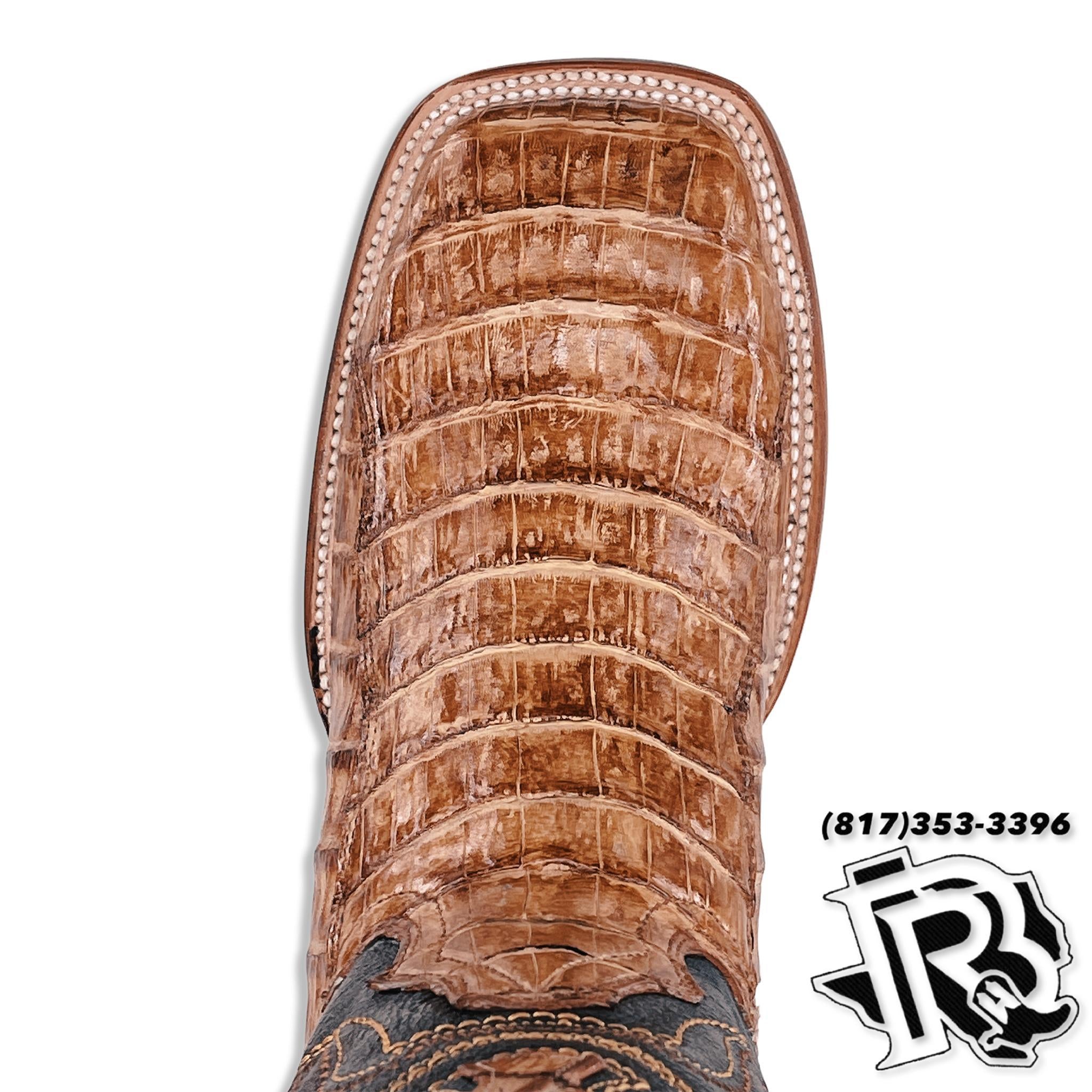“ Mesquite “ CAIMAN TAN MEN’S WESTERN WEAR BOOT ARANGO