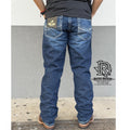 02 | STRAIGHT | DARK BLUE | IRON SPUR | MEN WESTERN JEANS