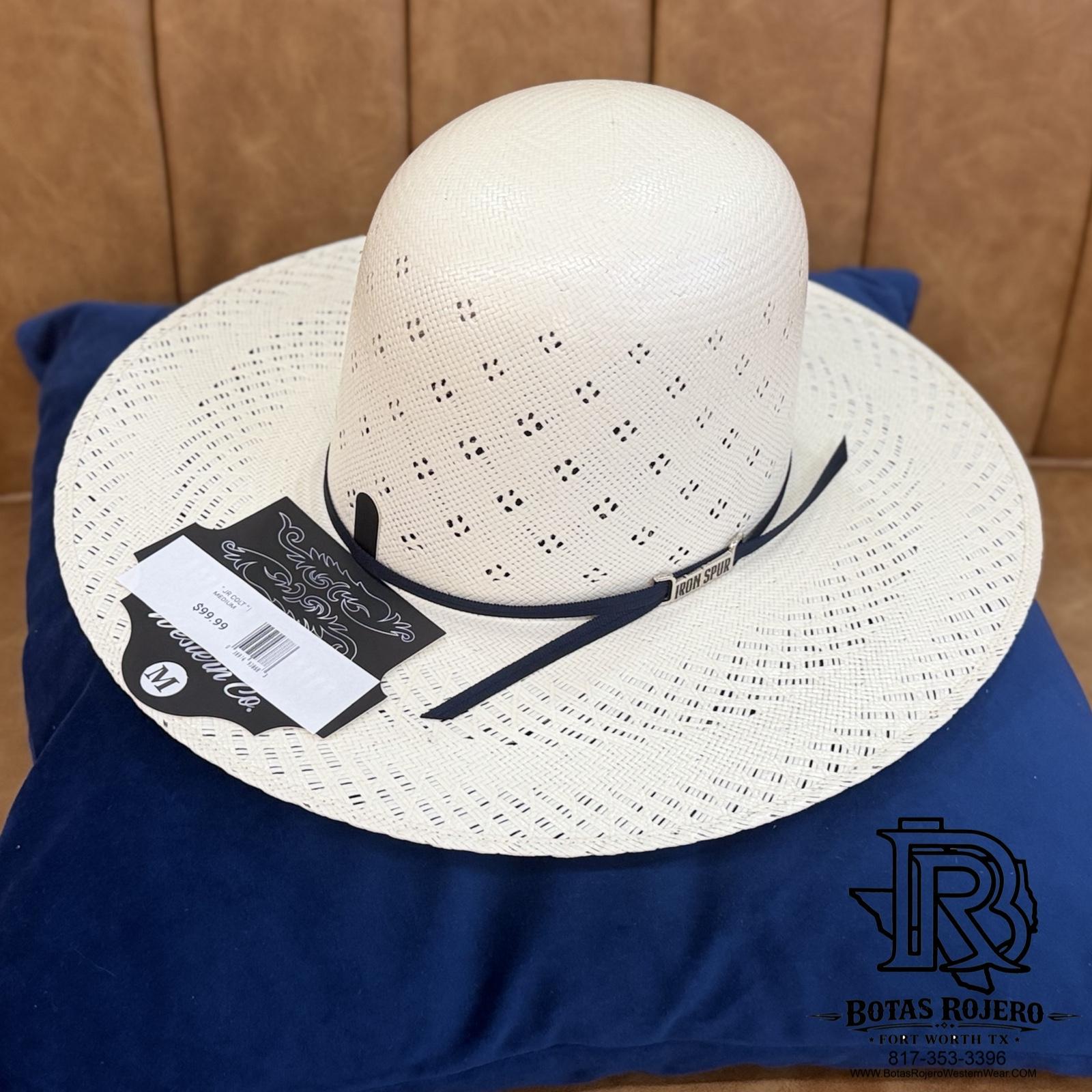 “ JR COLT “ | IRON SPUR ™️ WESTERN KIDS OPEN CROWN STRAW HAT #CH-15 #8
