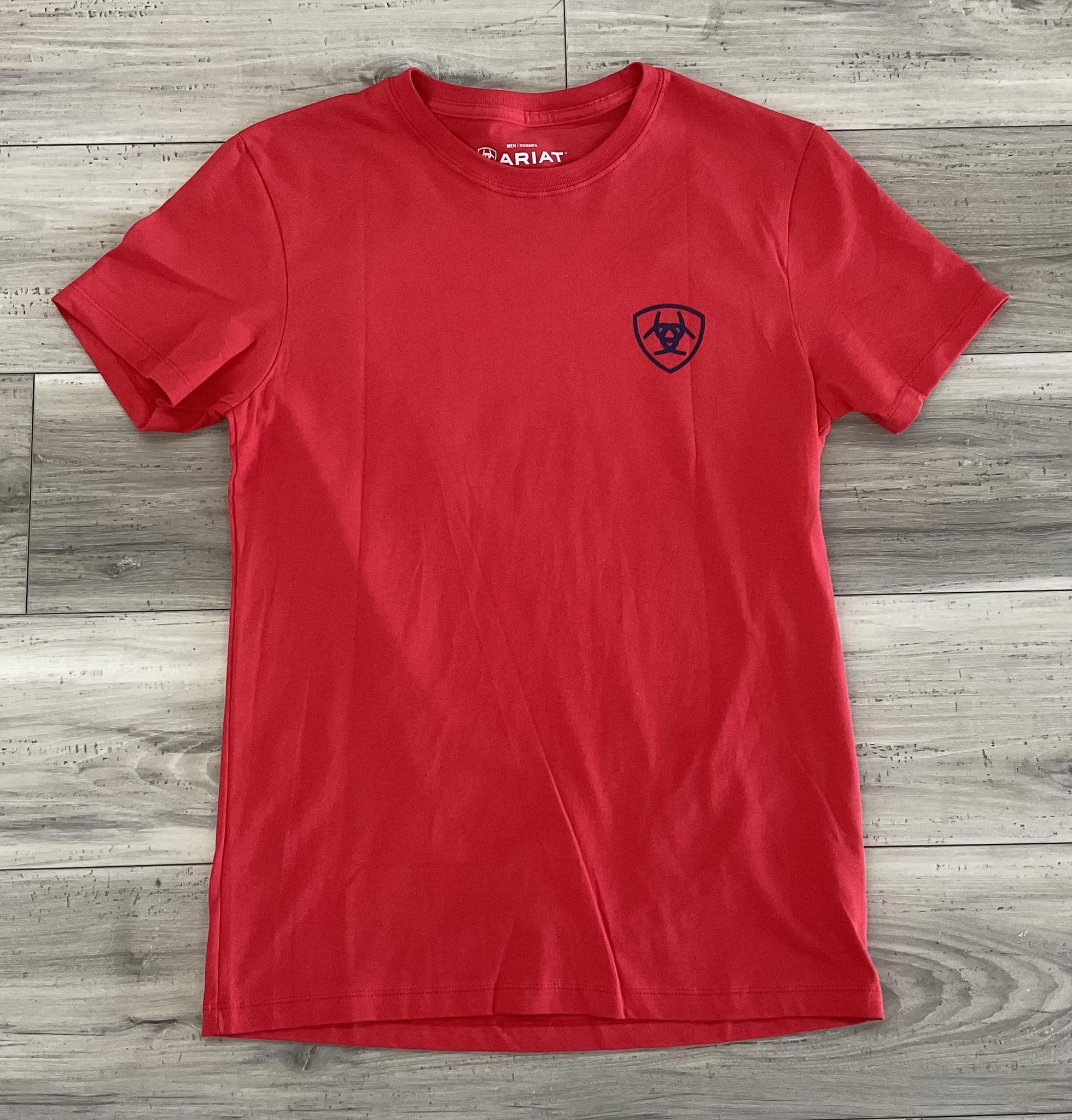 MEN'S ARIAT CHINELOS HEX CLASSIC FIT T-SHIRT MARS RED | 10054352