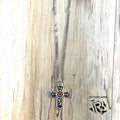 “ Miguel “ | MEN WESTERN NECKLACE REDCROSS TOOLED  DN121