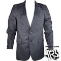 SPORT COAT | BLACK MICROSUEDE WESTERN DESIGN
