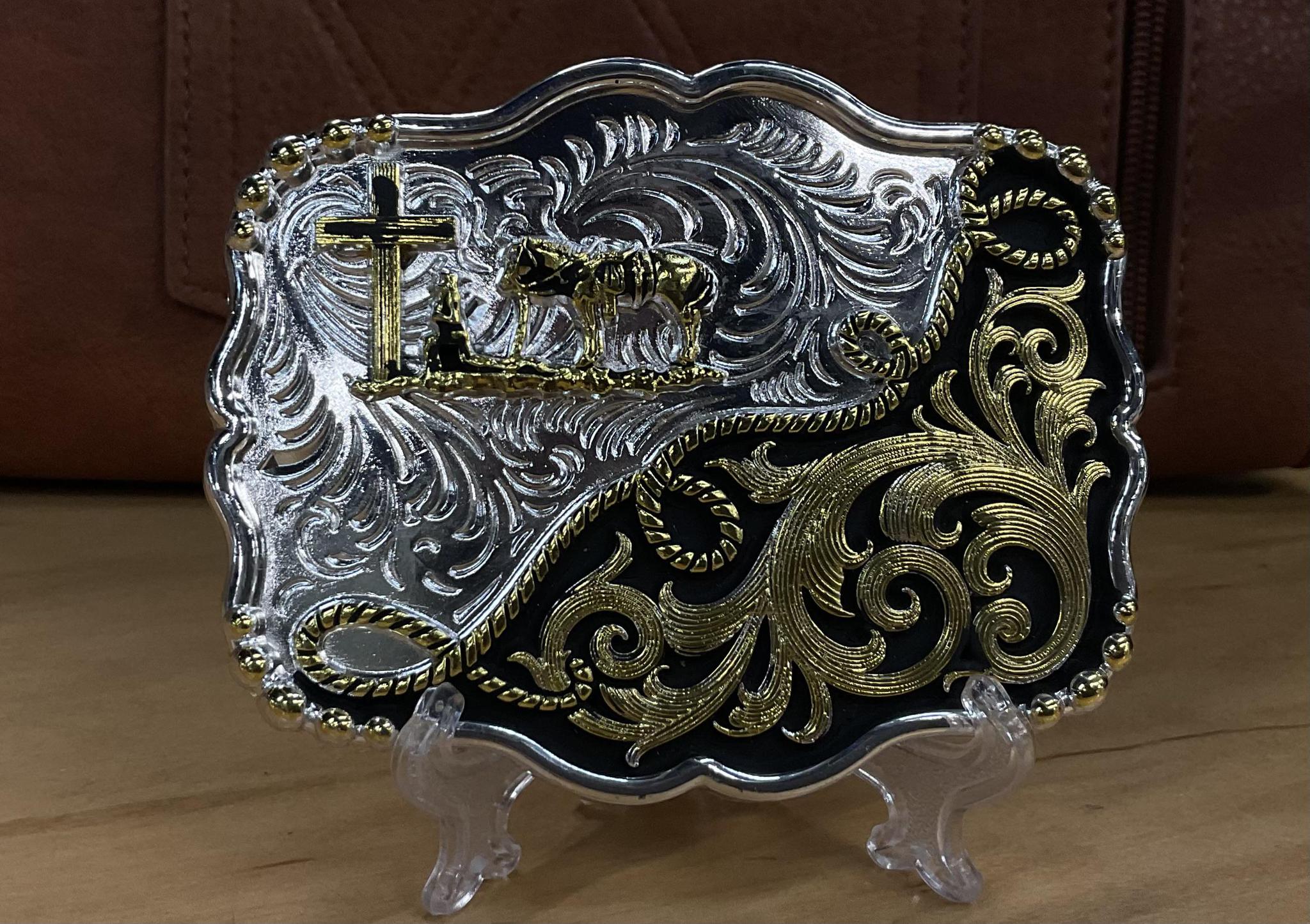 ‘LIP’ CROSS BUCKLE