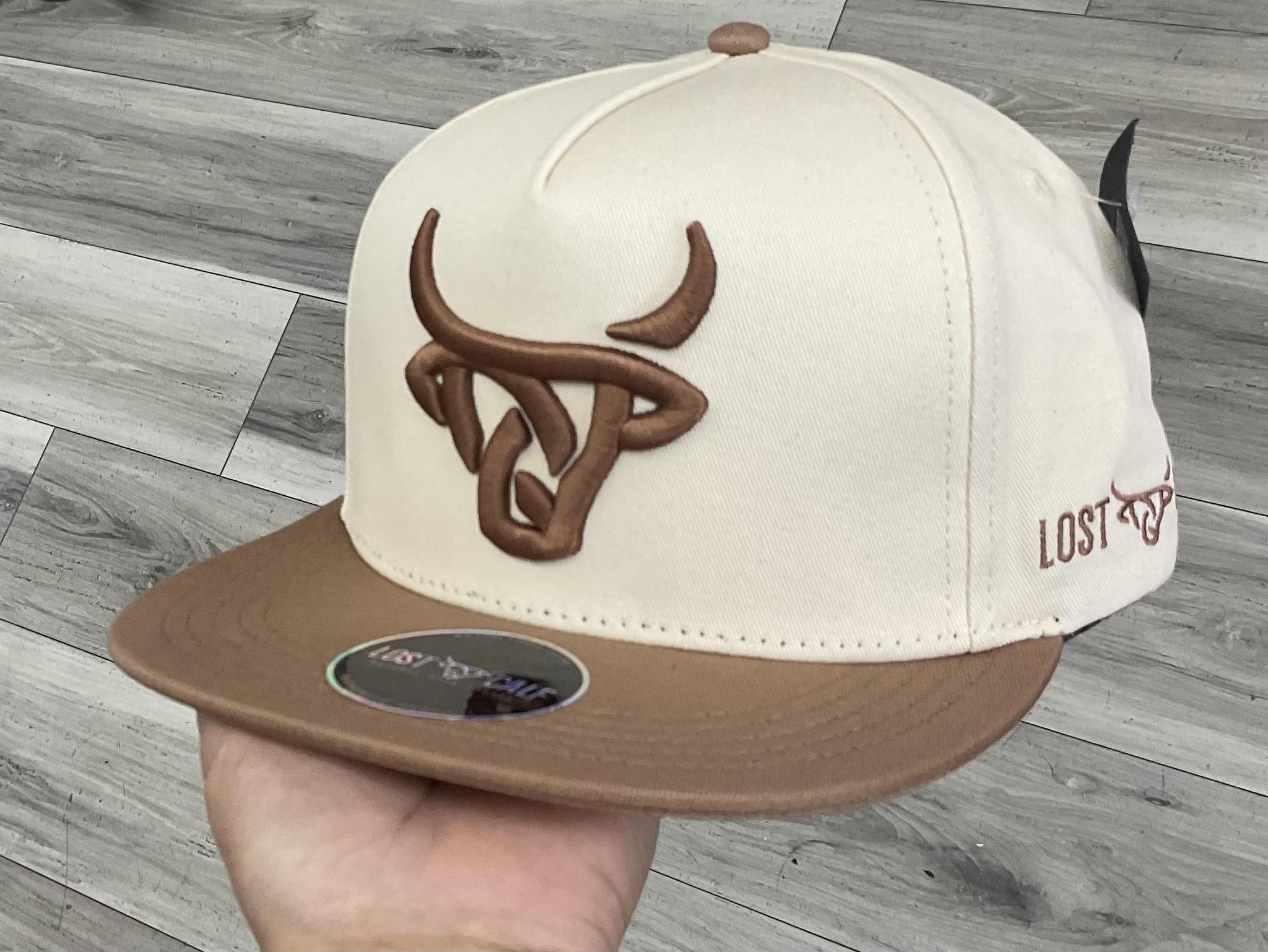 ‘’ADOBE’’TRUCKER CAP LOST CALF
