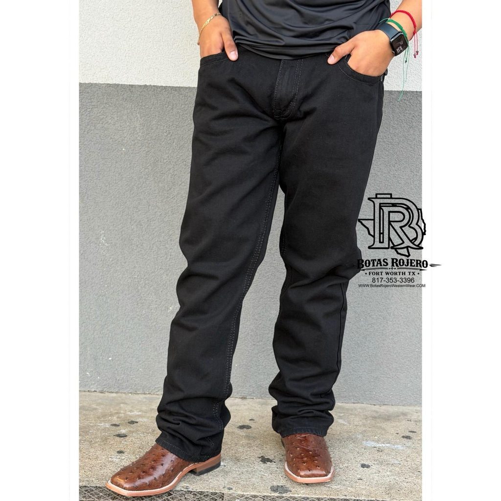 01 | IRON SPUR | STRAIGHT | BLACK | MEN WESTERN JEANS