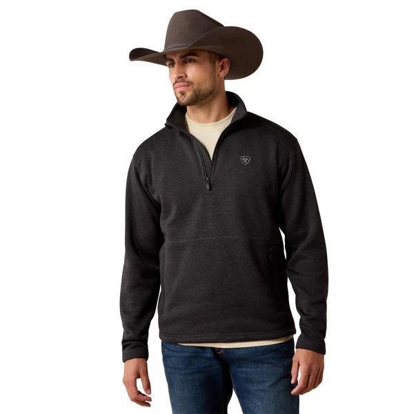 Ariat Men's Caldwell Midnight Navy 1/4 Zip Sweater| 10079295