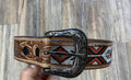 ‘’ELI’’ MENS WESTERN TOOLED LEATHER BEADED