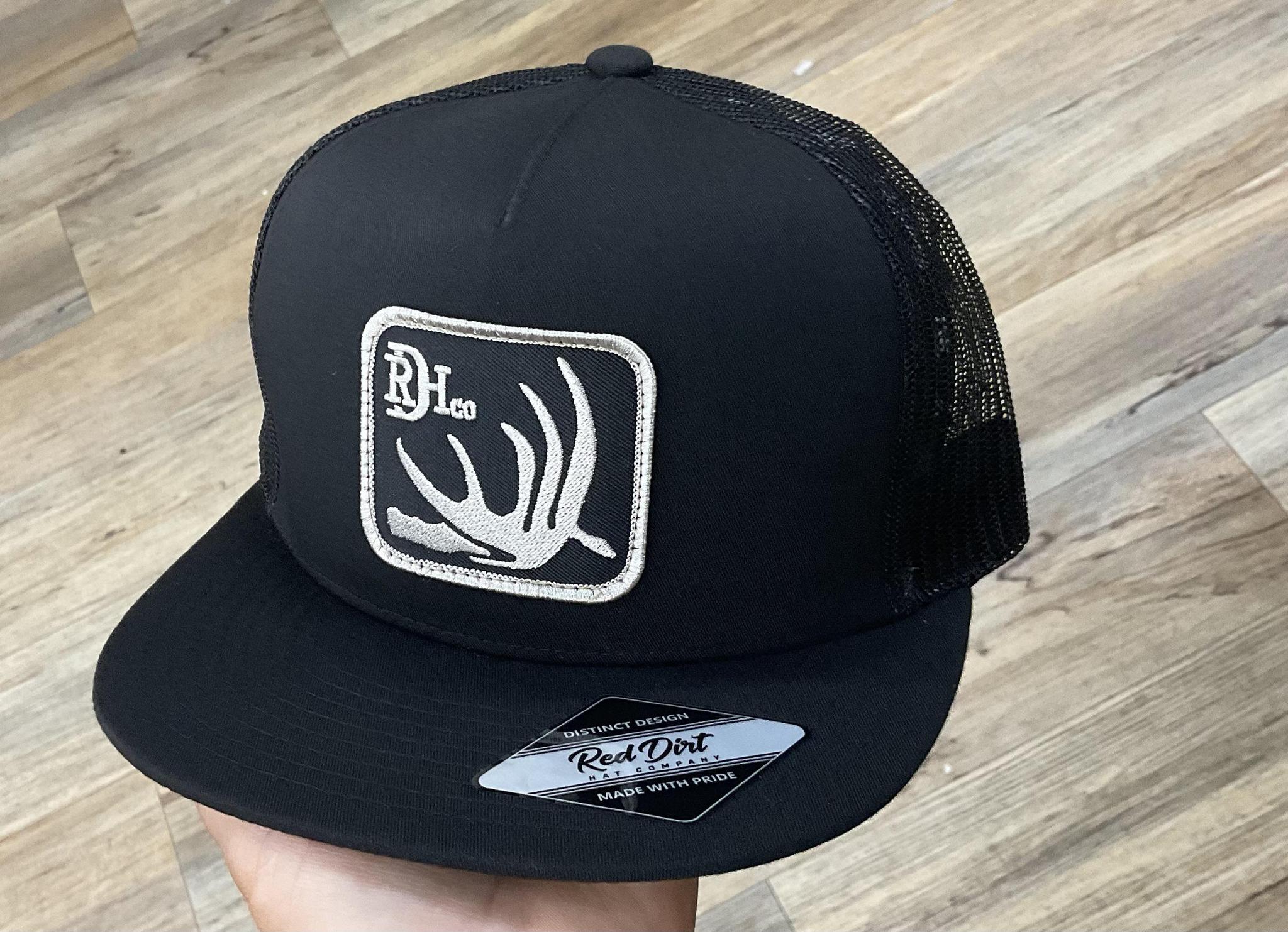 Red Dirt Deer Shed Black Mesh Trucker Patch Cap |RDHC-163