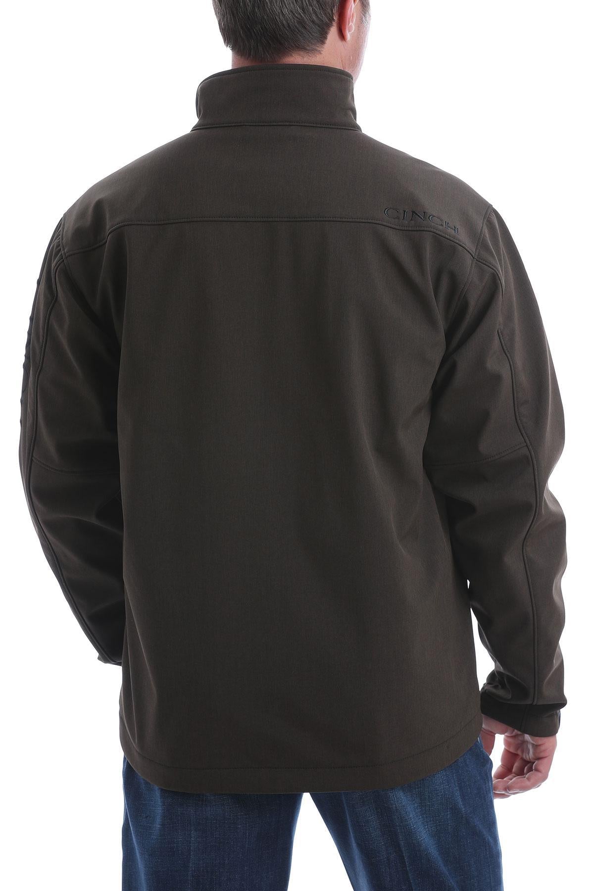 CINCH | MENS TEXTURED BONDED JACKET BROWN/BROWN | MWJ1500003