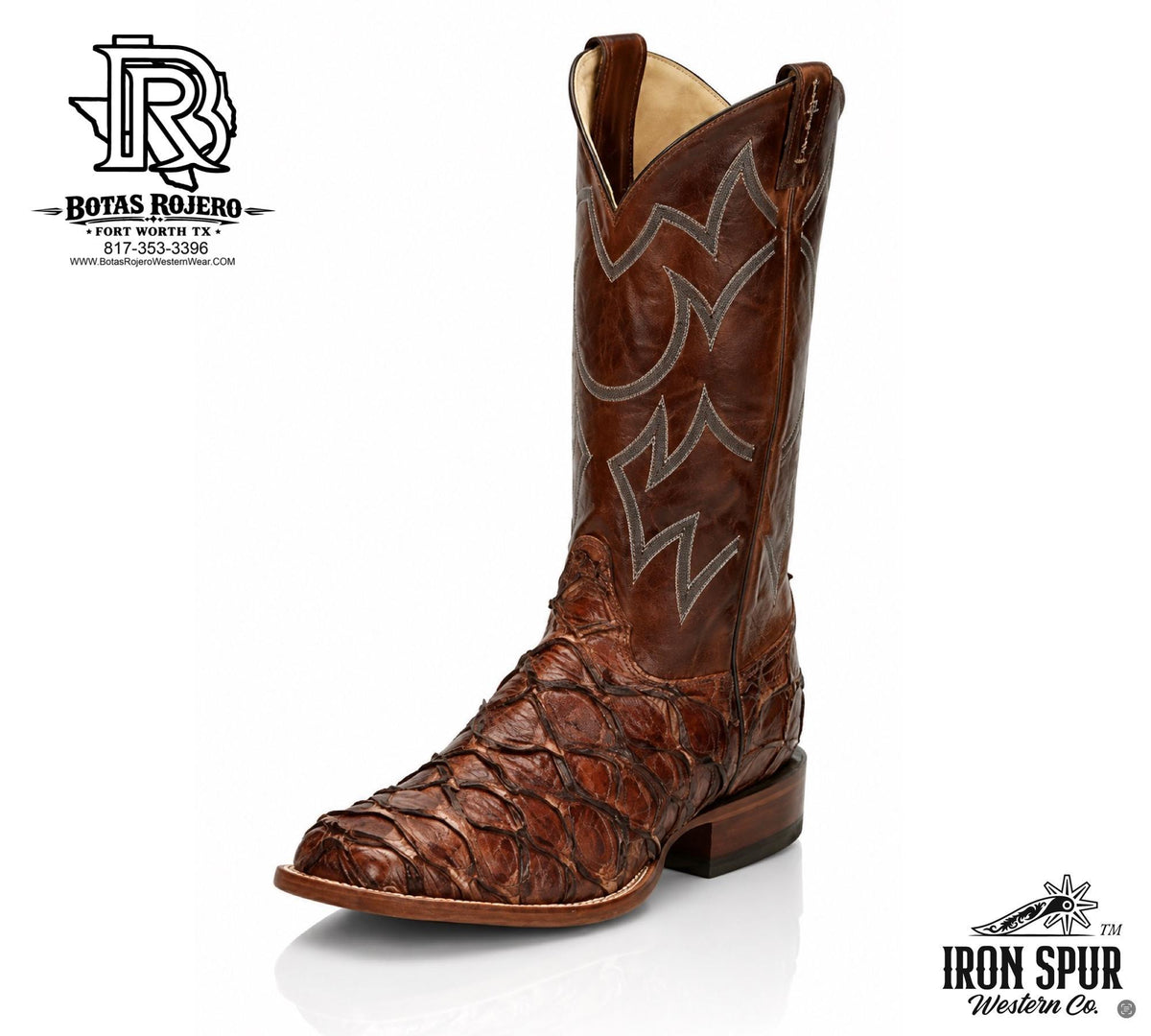 GS5750 Justin MARINA Chocolate Pirarucu Orignal Boots
