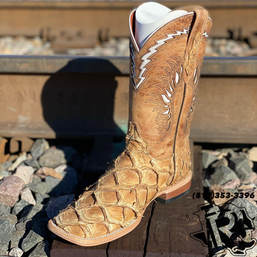 BR BOOTS : BIG BASS SQUARE TOE MATT HAY COLOR
