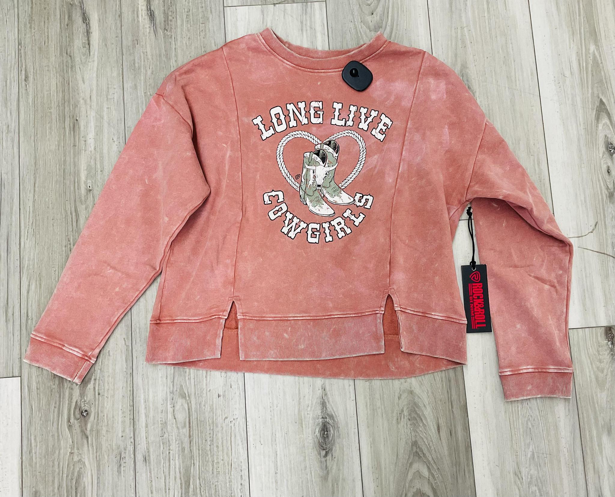 ROCK & ROLL WOMENS ROSE/MAUVE PULLOVER | BW91T07974